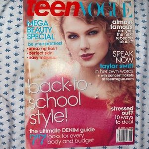 Rare Taylor Swift teen vogue magazine 2011